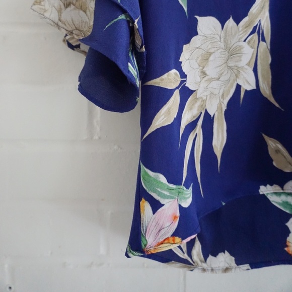 Zara Ruffles Floral Print Blouse - Picture 3 of 6